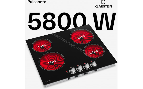 KLARSTEIN EasyCook 60 - Puissance de cuisson