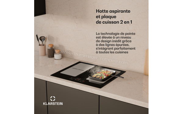 KLARSTEIN Full House 60 Noir - Hotte int&eacute;gr&eacute;e