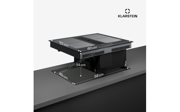 KLARSTEIN Full House 60 Noir - Dimensions