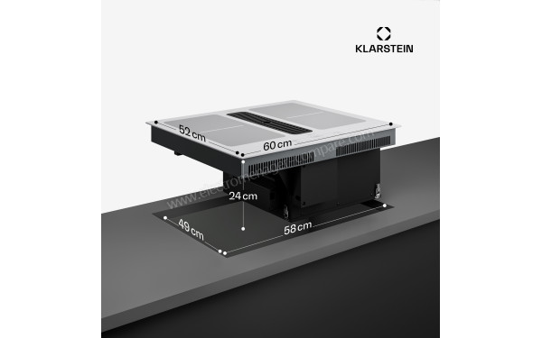 KLARSTEIN Full House 60 Blanc - Dimensions