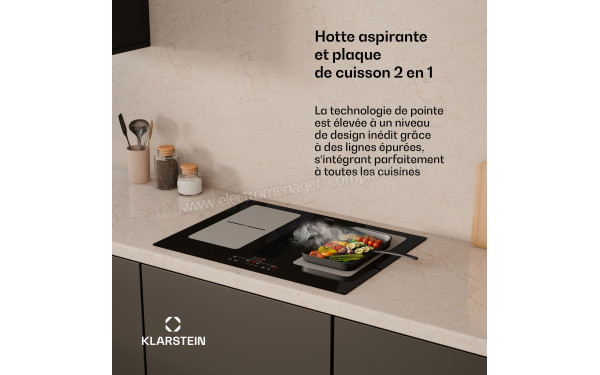 KLARSTEIN Full House 70 Noir - Hotte int&eacute;gr&eacute;e