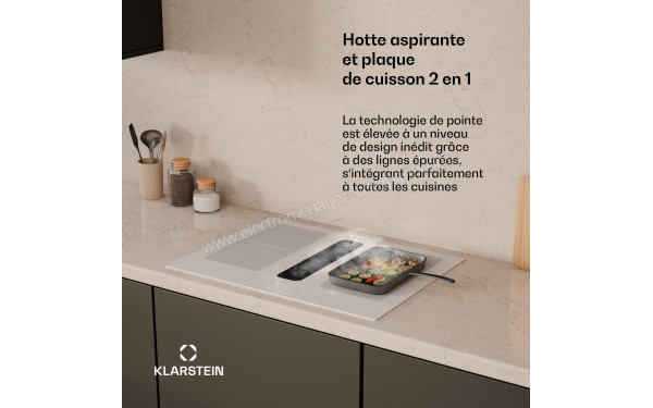 KLARSTEIN Full House 70 Blanc - Hotte int&eacute;gr&eacute;e