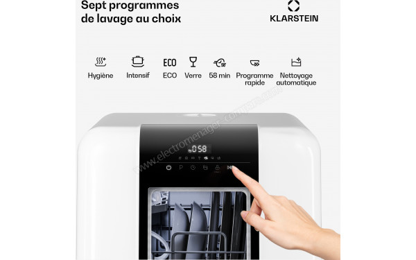 KLARSTEIN Melville Blanc - Panneau de commandes
