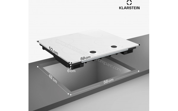 KLARSTEIN Neotouch Blanc - Dimensions