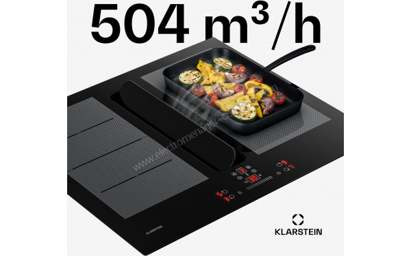 KLARSTEIN ChefFusion 60 Noir - Hotte int&eacute;gr&eacute;e
