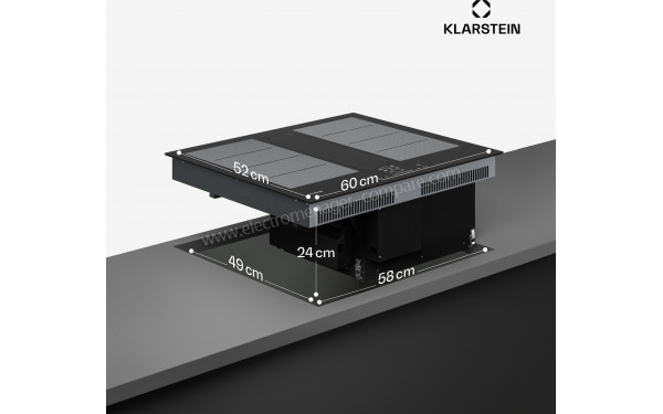 KLARSTEIN ChefFusion 60 Noir - Dimensions