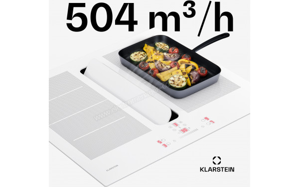KLARSTEIN ChefFusion 60 Blanc - Hotte int&eacute;gr&eacute;e