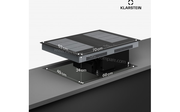 KLARSTEIN ChefFusion 70 Noir - Dimensions
