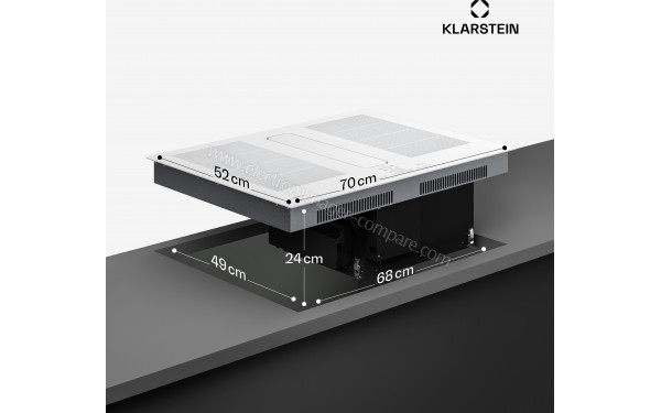 KLARSTEIN ChefFusion 70 Blanc - Dimensions