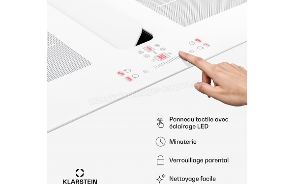 KLARSTEIN ChefFusion 70 Blanc - &Eacute;cran tactile