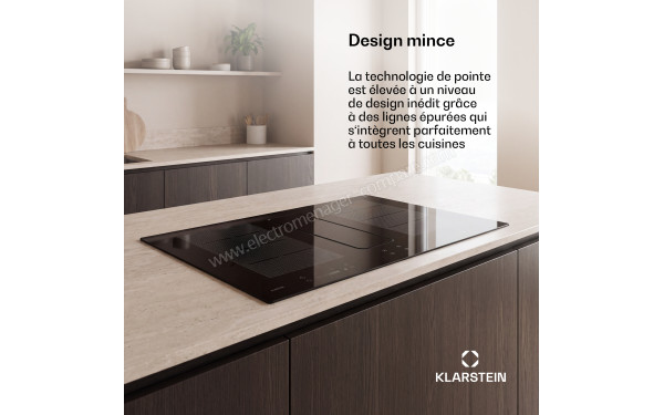 KLARSTEIN ChefFusion 80 Noir - Appareil encastr&eacute;