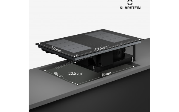 KLARSTEIN ChefFusion 80 Noir - Dimensions
