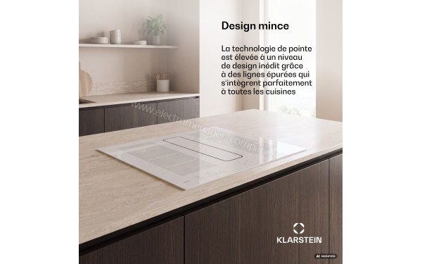 KLARSTEIN ChefFusion 80 Blanc - Appareil encastr&eacute;