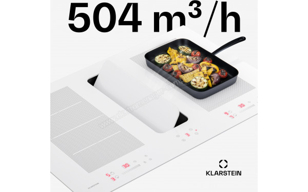 KLARSTEIN ChefFusion 80 Blanc - Hotte int&eacute;gr&eacute;e