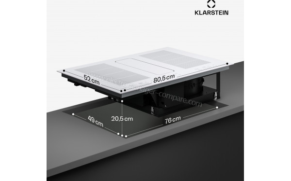 KLARSTEIN ChefFusion 80 Blanc - Dimensions