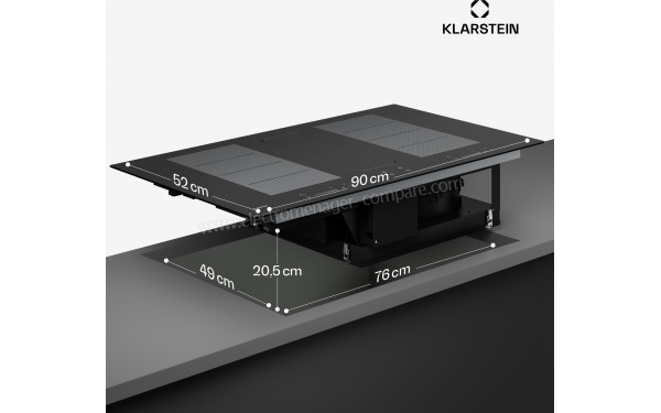 KLARSTEIN ChefFusion 90 Noir - Dimensions