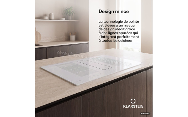 KLARSTEIN ChefFusion 90 Blanc - Appareil encastr&eacute;