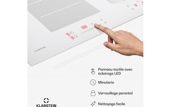 KLARSTEIN ChefFusion 90 Blanc - &Eacute;cran tactile