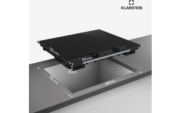 KLARSTEIN Neotouch Noir - Dimensions