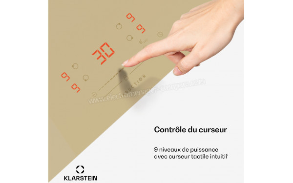 KLARSTEIN Victoria Induction 3 Cr&egrave;me - &Eacute;cran tactile