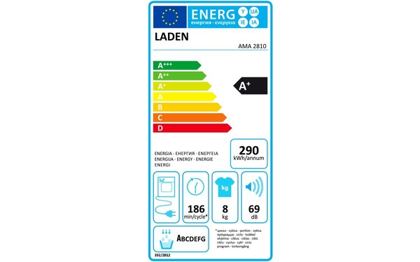 LADEN AMA2810 - &Eacute;tiquette &eacute;nergie