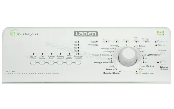 LADEN EV1180 - Panneau de commandes