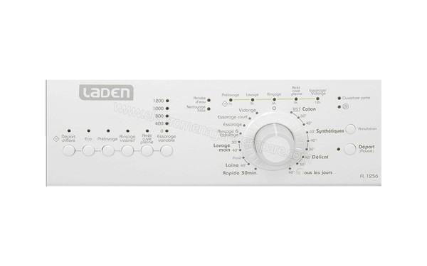 LADEN FL1256 - Panneau de commandes (cr&eacute;dit : Darty)