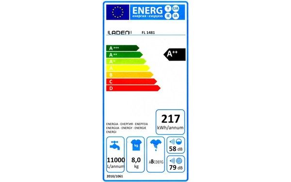 LADEN FL1481 - &Eacute;tiquette &eacute;nergie