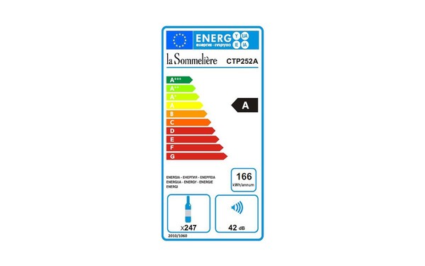 LA SOMMELIERE CTP252A - &Eacute;tiquette &eacute;nergie