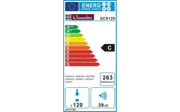 LA SOMMELIERE ECS120 - &Eacute;tiquette &eacute;nergie