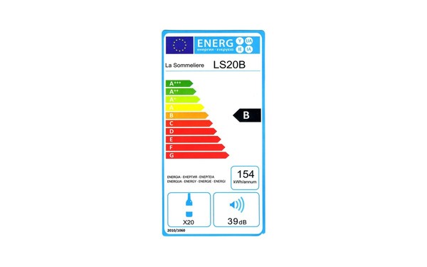 LA SOMMELIERE LS20B - &Eacute;tiquette &eacute;nergie