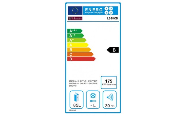 LA SOMMELIERE LS28KB - &Eacute;tiquette &eacute;nergie