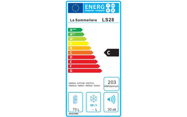 LA SOMMELIERE LS28 - &Eacute;tiquette &eacute;nergie