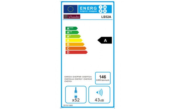 LA SOMMELIERE LS52A - &Eacute;tiquette &eacute;nergie