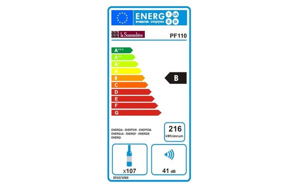 LA SOMMELIERE PF110 - &Eacute;tiquette &eacute;nergie
