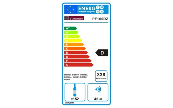 LA SOMMELIERE PF160DZ - &Eacute;tiquette &eacute;nergie