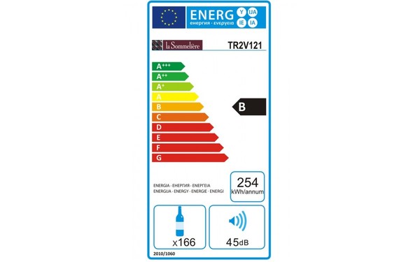 LA SOMMELIERE TR2V121 - &Eacute;tiquette &eacute;nergie