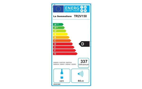 LA SOMMELIERE TR2V150 - &Eacute;tiquette &eacute;nergie