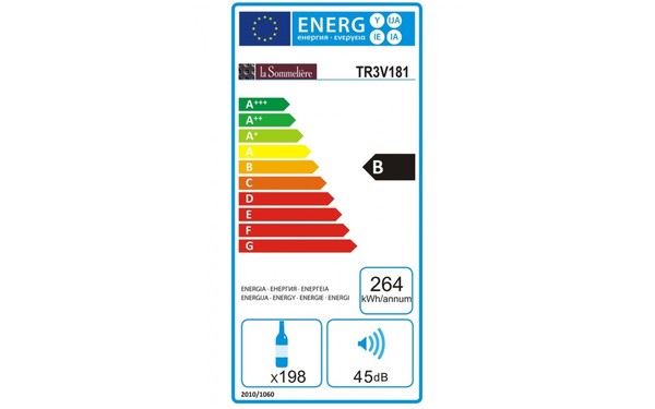 LA SOMMELIERE TR3V181 - &Eacute;tiquette &eacute;nergie