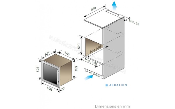 LE CHAI LBN340 - Dimensions 2