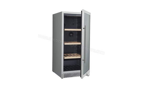 LECELLIER LCV156PVI - Vue 3/4 gauche avec porte ouverte vide