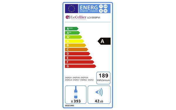 LECELLIER LCV393PVI - &Eacute;tiquette &eacute;nergie