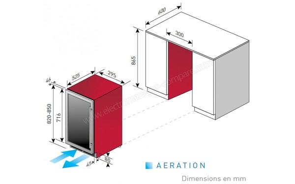 LE CHAI LM180 - Dimensions