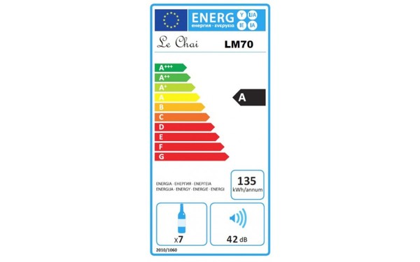 LE CHAI LM70 - &Eacute;tiquette &eacute;nergie