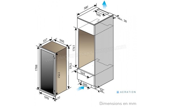 LE CHAI LTN890 - Sch&eacute;ma de l'encastrement