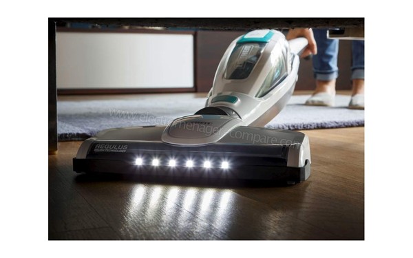 LEIFHEIT Regulus PowerVac 2en1 - Vue de la t&ecirc;te &eacute;clair&eacute;e