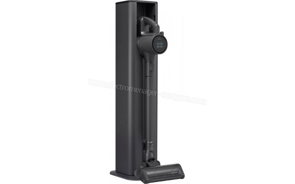 LG A9TX-PRIMEG - Vue 3/4 gauche sur la station de chargement