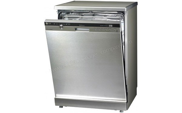 LG D14447IXS - Vue 3/4 droite porte ouverte (cr&eacute;dit : Boulanger)