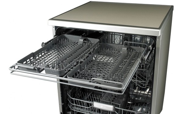 LG D14447IXS - Vue 3/4 droite du tiroir sup&eacute;rieur (cr&eacute;dit : Boulanger)