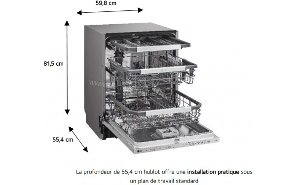 LG DB476TXS - Dimensions